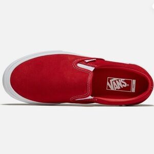 Red Slip on Vans Pro